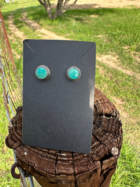 Turquoise stud earrings