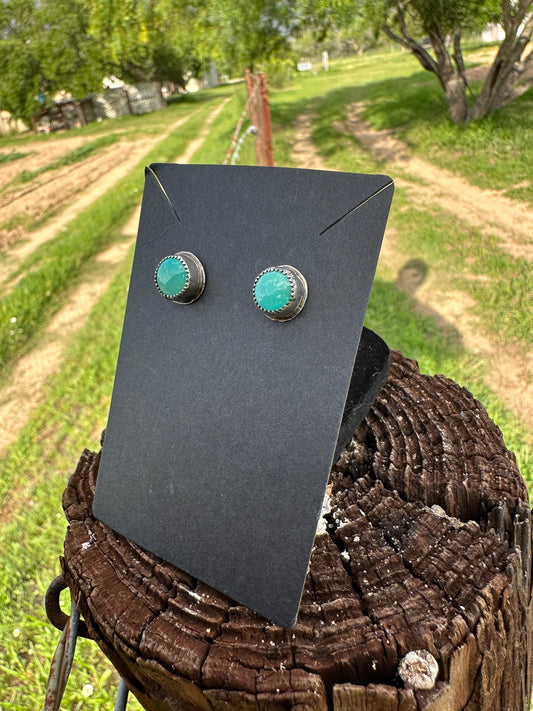 Turquoise stud earrings